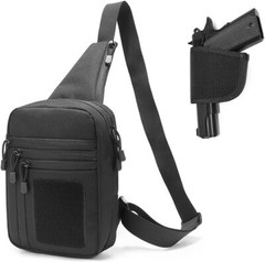 Tactical Sling Backpack Cross Body Bag for Pistol Chest Shoulder Handgun Carrier