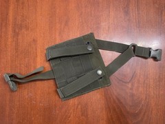 Green Tactical MOLLE Pouch Nylon Adjustable Size Buckle Snap Hook & Loop Closure