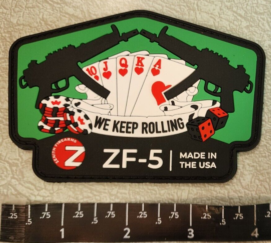 Zenith Firearms “We Keep Rolling” Morale Patch, PVC Rubber, SHOT Show 2023