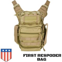 VISM CVFRB Tactical First Responders Utility Bag Shoulder Sling Messenger Pack