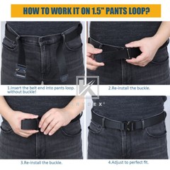 KRYDEX 1.5inch Tactical Belt Rigger Duty Belt Quick Release Double Layers Nylon