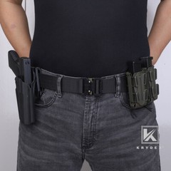 KRYDEX 1.5 in Tactical Belt Rigger Duty Belt Double Layers Quick Release Buckle