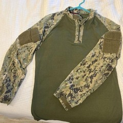 DRIFIRE Military Combat Shirt Quarter Zip Camo Sleeves Men’s XL: Authentic GEAR