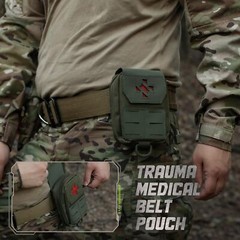 Tactical Molle EDC Pouch Organizer Military First Aid Kit Bag Outdoor Waist Pack