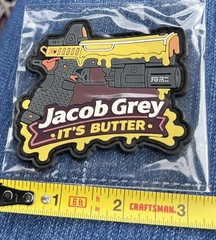 NRA Houston 2026 Jacob Grey Firearms It’s Butter Hook And Loop Patch
