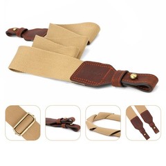Rifle/Shotgun Sling Strap & Gun 1″ Mounted Swivels Clip Set Shooting USA