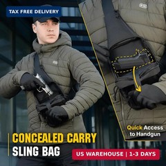 M-Tac CCW Sling Bag for Men & Women – EDC Shoulder Bag Tactical – Crossbody Conc