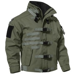 Mens Tactical Military Jacket Waterproof Functional Cargo Army Coat Windbreaker