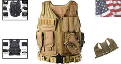 600D Tactical Outdoor Vest for Adults S-XXXXL Breathable and Adjustable for T…