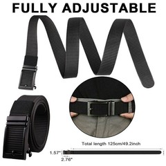 Men’s Tactical Belt Nylon Military Utility Web Belts for Men Casual/Hunting/Work