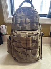 Fieldline Tactical Military Backpack Zipper Compartments Sand/Tan/Beige