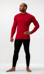 2 Pack Men’s Thermal Mock Neck Long Sleeve Compression Shirts Fleece Lined Un…