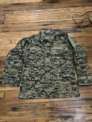PROPPER CAMO Tactical SHIRT Medium Regular Cargo Pockets Panels Hunting Outdoor