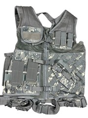 VISM Tactical PALS MOLLE Modular Platform Vest w/ Belt Set MED-XL hunt shoot ACU