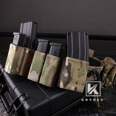 KRYDEX Tactical Double Stack 9mm Pistol Magazine Pouch Belt MOLLE Mounted Coyote
