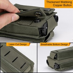 IDOGEAR Tactical 9mm 5.56 Magazine Pouch Kangaroo Mag Carrier MOLLE Open Top