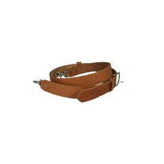 Boston Leather Firefighter Radio Strap / Belt 1.25″ Red with Nickel Hardware