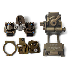 Universal RQE Dual Bridges / L4G24 Helmet Mount / OSS OBVERSE Shoe Set For PVS14