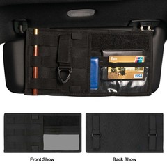 Tactical Car Truck Sun Visor Organizer MOLLE EDC Tool Pouch Webbing Storage Bag