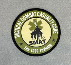 TACTICAL COMBAT CASUALTY CARE PRINTED IRON-ON TACTICAL PATCH…