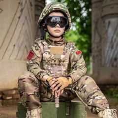 Tactical Vest for Kids Airsoft Safety Jump Plate Carrier Molle Children Vest US