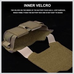 Tactical Helmet Battery Pouch Counterweight Pouch Helmet Battery Pack – Khaki