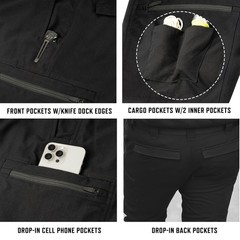 Rothco Frontline Black Patrol Pants 88810 – 38×32