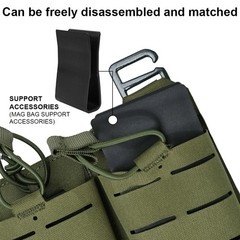 Tactical Military Vest Laser Cut MOLLE Combat Plate Carrier Quick Release +Pouch