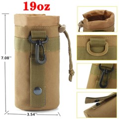 19/35/38oz Capacity Tactical Molle Water Bottle Bags Sport Fanny Bags Waist Pack