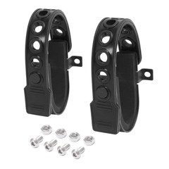 Powder Coated Rubber Gun Rack Straps 2 Pack For Seat Back MOLLE Panel Mounting