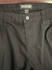 BLACKHAWK! Men’s Tactical Ripstop Pants Black Solid Cotton Blend 36×34