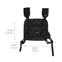 Vest Fabric Chest Rig Bag Hip Hop Functional Tactical Harness Chest Waist