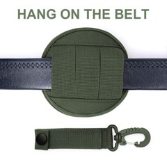 Men Portable Mini Tactical Pouch Holder Waist Bag Round Small Case Zipper Wallet