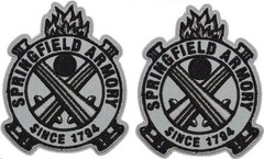Springfield Armory Embroidered MORALE PATCH – 2PC – 3.0 inch HOOK BACKING