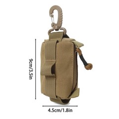 Tactical Molle Compact EDC Pouch Utility Zipper Organizer Mini Coin Purse Wallet
