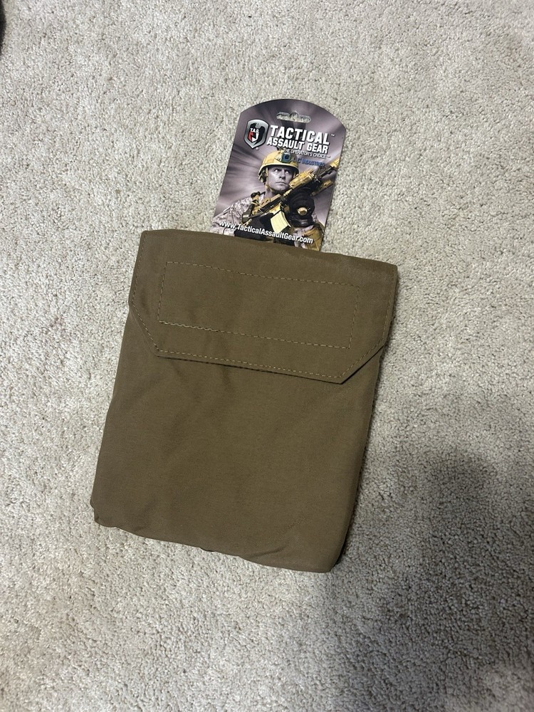 Tactical Assault Gear MOLLE Side SAPI Set Pouch Tactical Gear Bag Tan 7×8