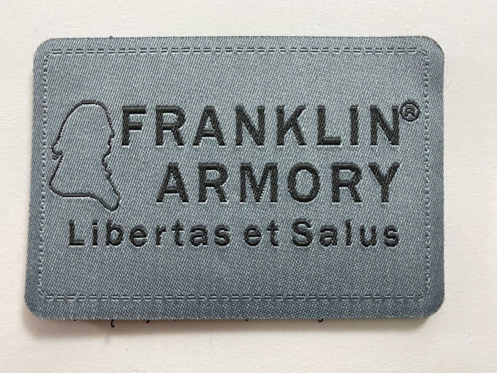 2023 Shot Show Franklin Armory Gray Morale Patch NEW
