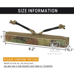KRYDEX Tactical Pocket Full Zipper Cover for FCPC V5 JPC2.0 Plate Carrier Camo
