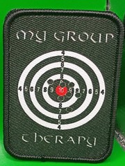 My Group Therapy Tactical Patch Unbranded Target Hook and Loop Backing New