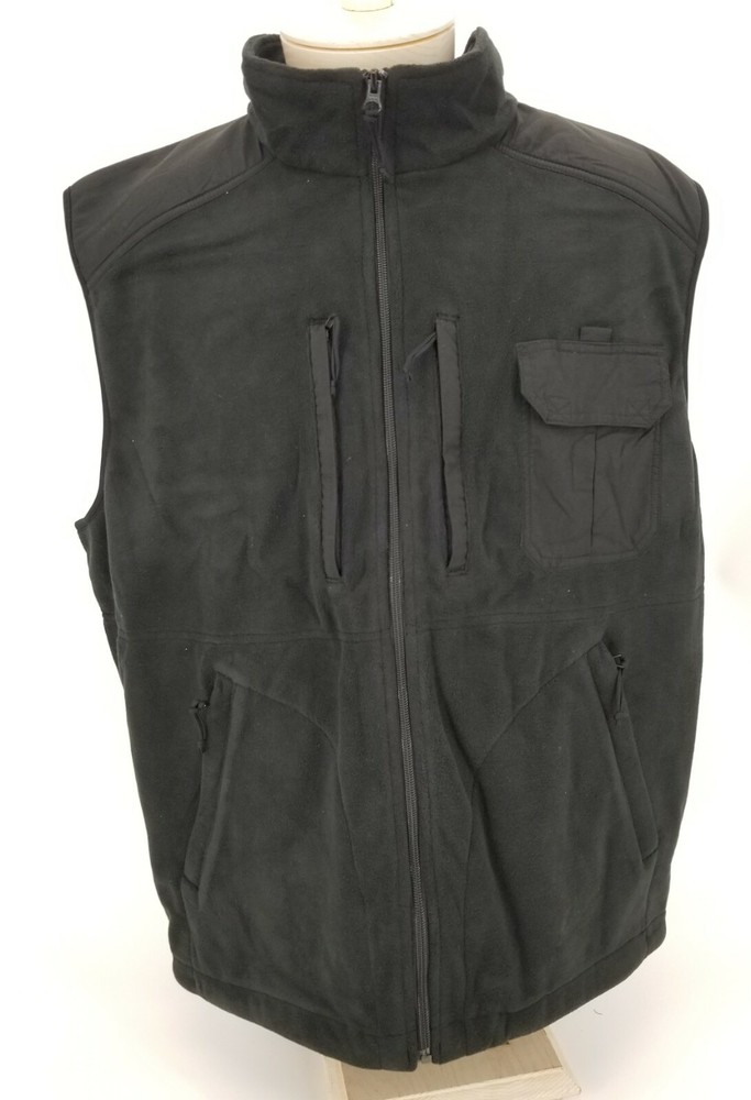 Woolrich Elite Discreet CCW Polyester Fleece Tactical Vest Medium Black 44422