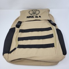 NRA-ILA Embroidered Eagle Logo Backpack Tactical Bug Out Bag Beige