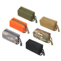 Tactical Mini Compact Molle Pouch Wallet Key Bag Coin Purse EDC Zipper Waist Bag