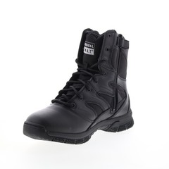 Original Swat Force 8″ Side-Zip EN 155231 Mens Black Leather Tactical Boots 14