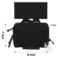 KRYDEX Tactical RAID Dump Drop Pouch Medic Waist Funny Pack Quick Release Black