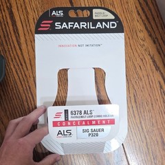 Safariland 6378 ALS Concealment Holster Black Paddle/Belt Loop Combo