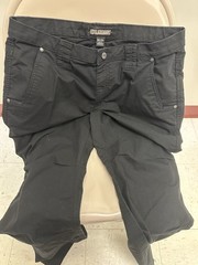 BLACKHAWK! Men’s Tactical Ripstop Pants Black Solid Cotton Blend 36×34
