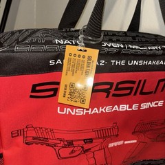 Sarsilmaz SAR9 NRA Show Tote Bag Golden Ticket Promo Gun Range Gear Red Black