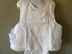 SECOND CHANCE Male Concealable Armor Carrier Spa2 XLT 2519-2516 White Poly/Cottn