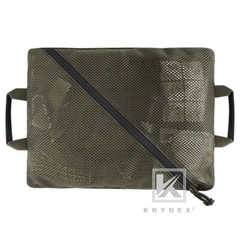 KRYDEX Tactical Mesh Pouch Set Modular Storage Organizer Pockets Green + Black