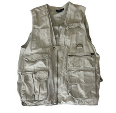 5.11 Tactical Series Utility Vest Men’s L Taclite Beige Cotton Canvas 80001